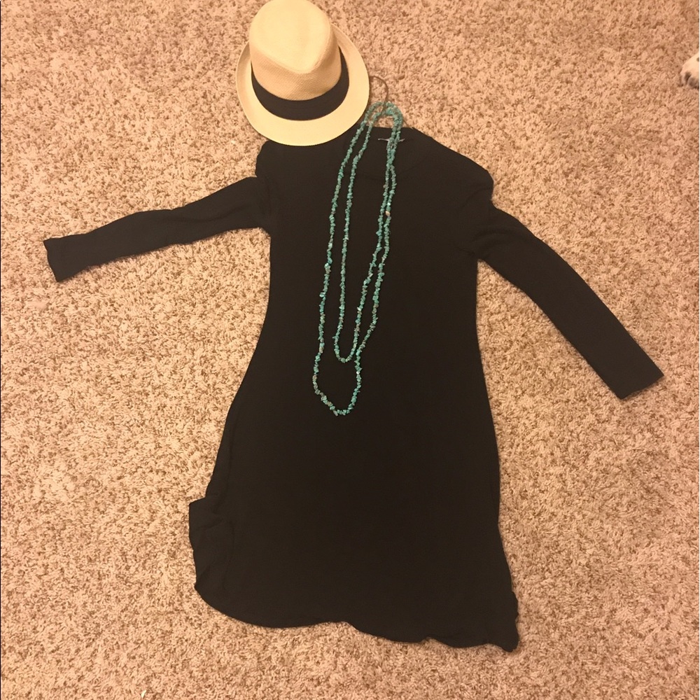 Black t shirt dress