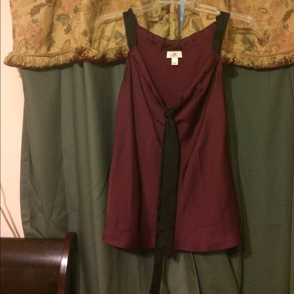 Loft  burgundy blouse