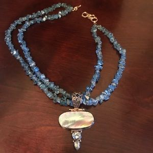 Sterling silver turquoise necklace