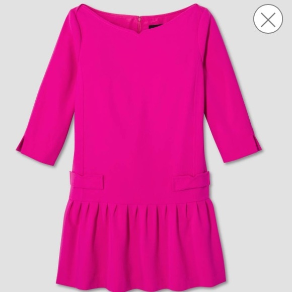 💼Victoria Beckham Jacquard drop waist midi dress - Picture 3 of 3