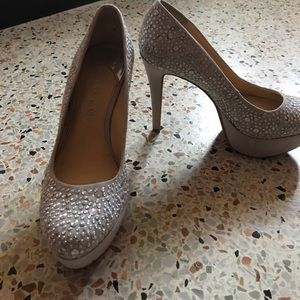 Brand new silver heels