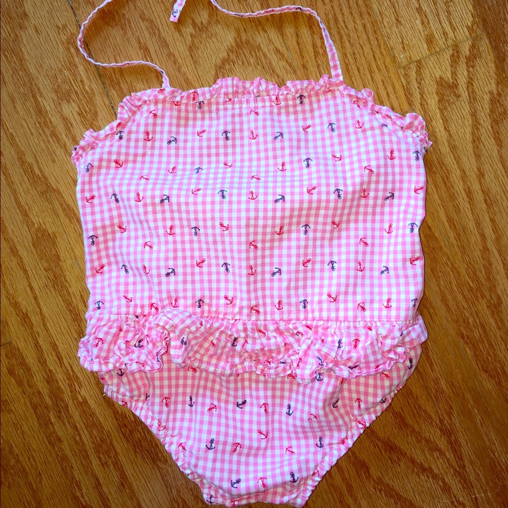 NWOT Lil Cactus Smocked Swim Suit