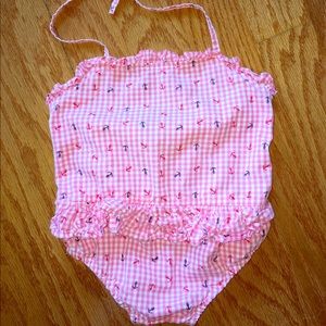 NWOT Lil Cactus Smocked Swim Suit