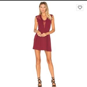 BCBG red wine dress
