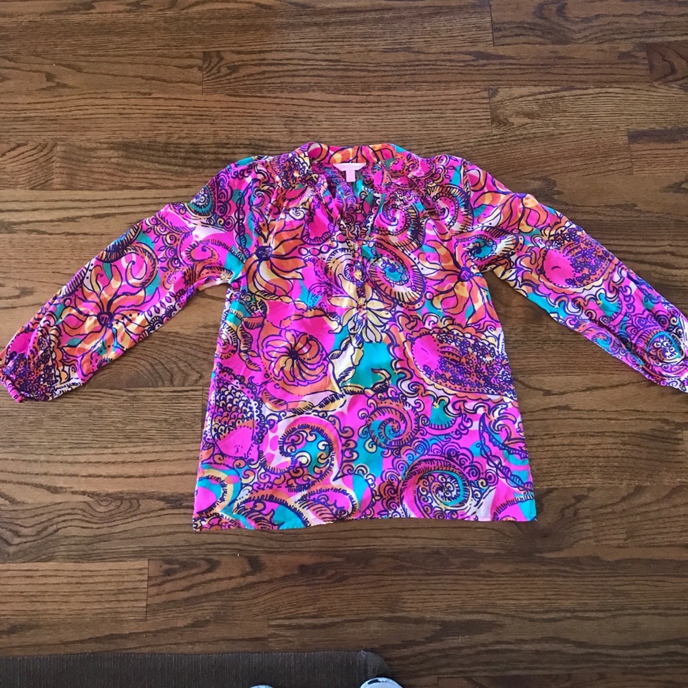 Lilly Pulitzer 100% silk blouse!