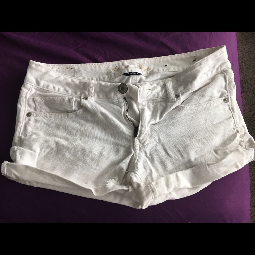 White jean shorts- American eagle