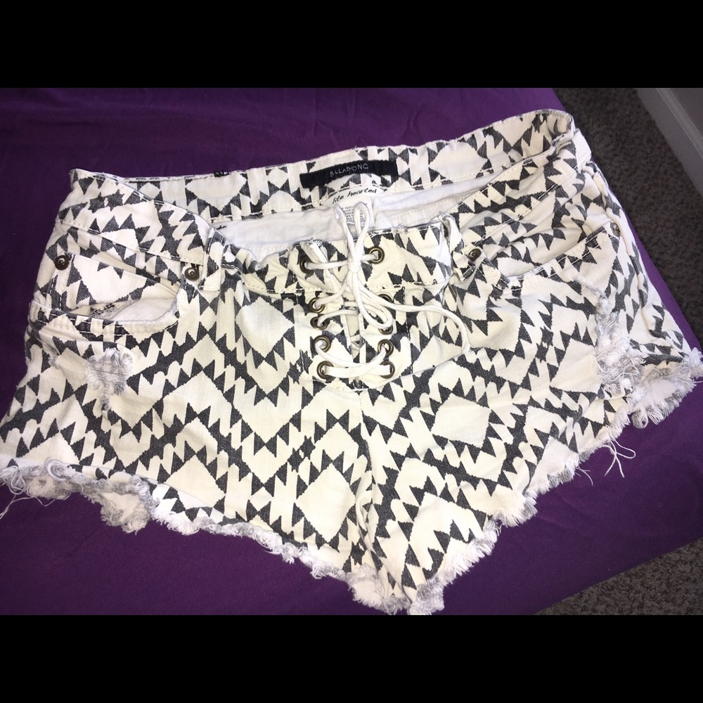 Black and white shorts from PAC Sun