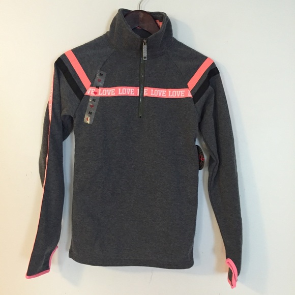 Love Half Zip Collared Sweatshirt - Picture 1 of 7