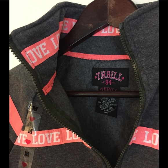 Love Half Zip Collared Sweatshirt - Picture 3 of 7