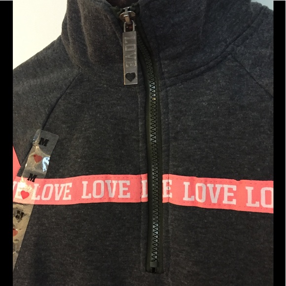 Love Half Zip Collared Sweatshirt - Picture 4 of 7