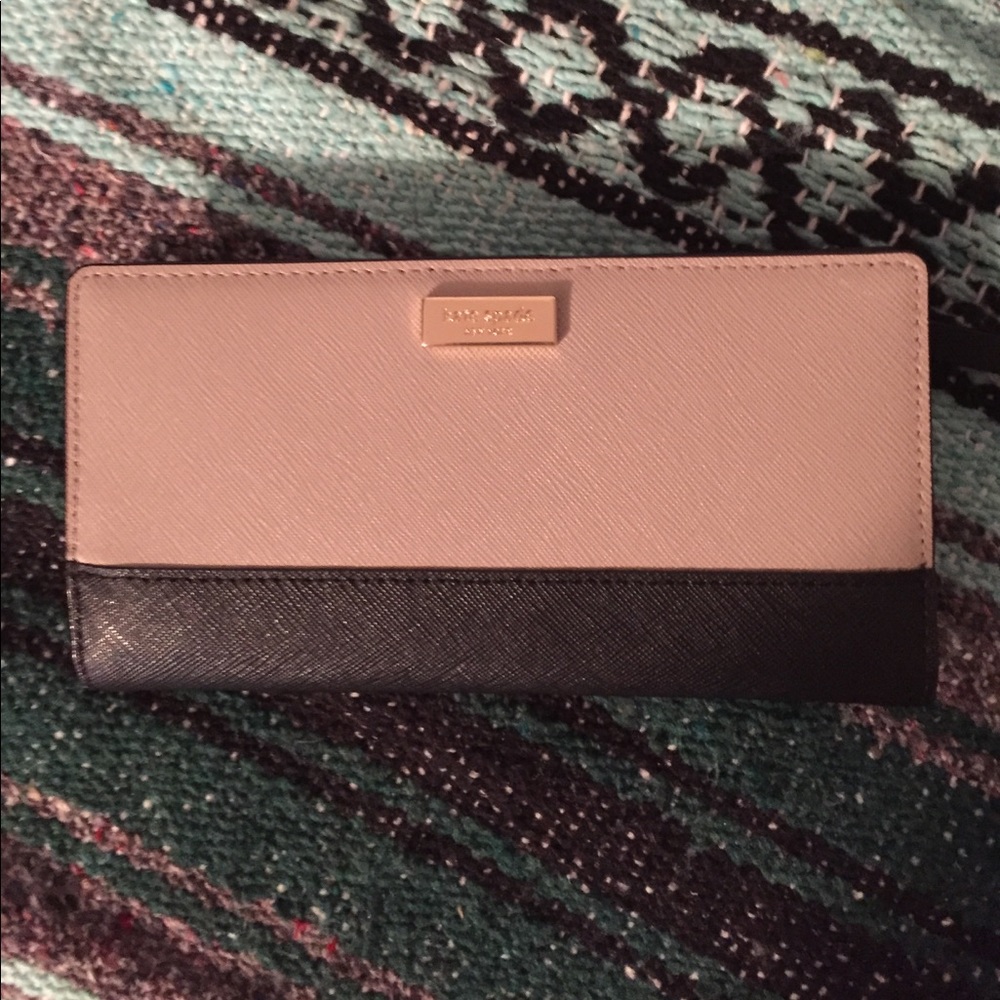 Black and grey Stacy Kate spade wallet