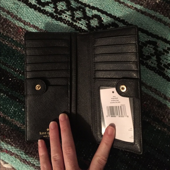 Black and grey Stacy Kate spade wallet - Picture 3 of 5