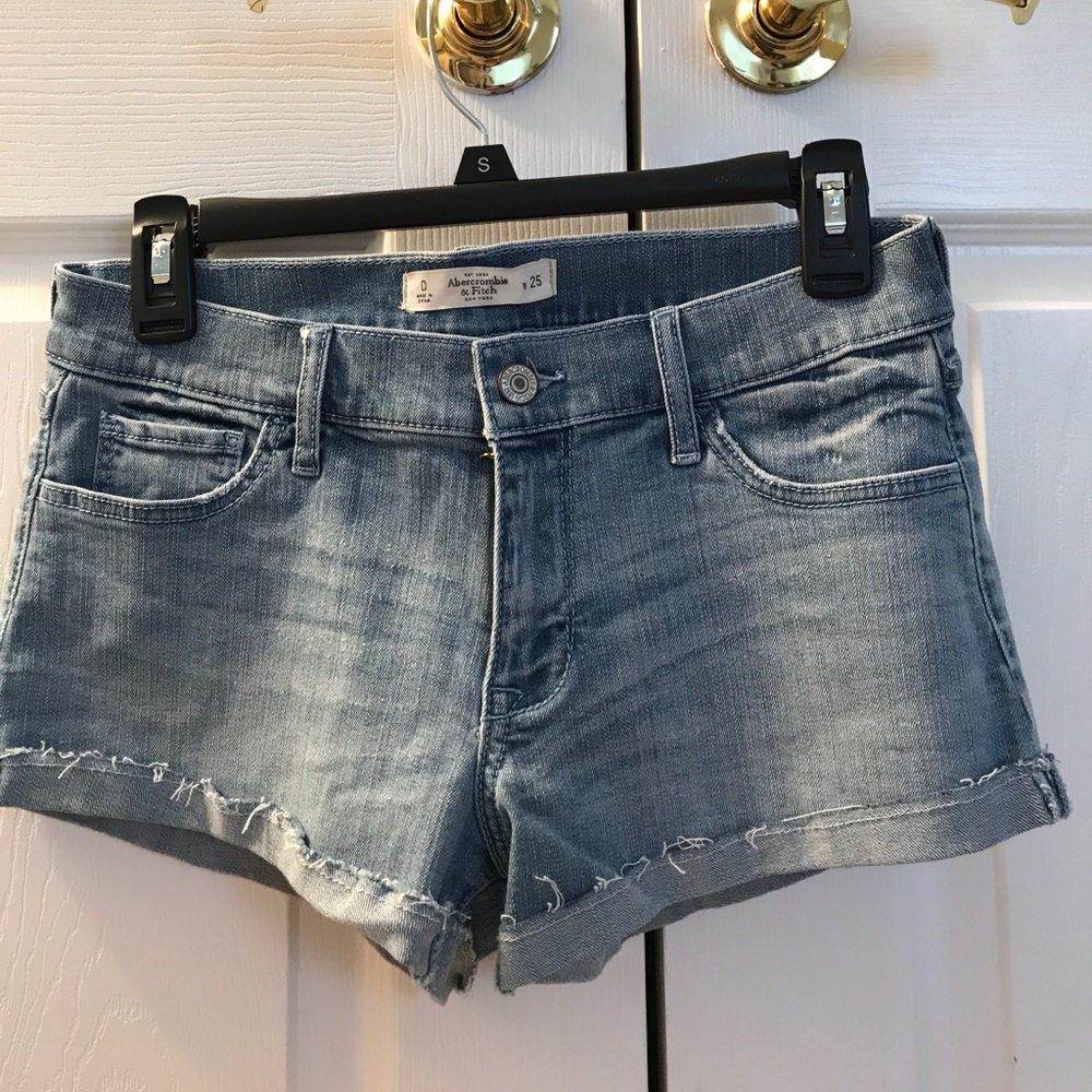 Abercrombie Jean shorts. Size 0