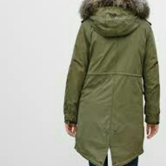 Aritzia britannia parka, xxs, camel color - Picture 3 of 8