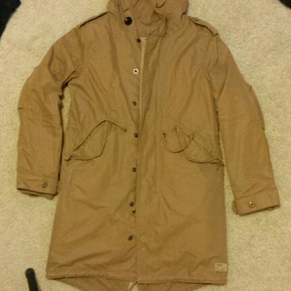 Aritzia britannia parka, xxs, camel color - Picture 6 of 8
