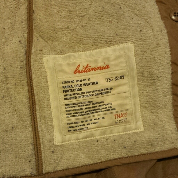 Aritzia britannia parka, xxs, camel color - Picture 8 of 8