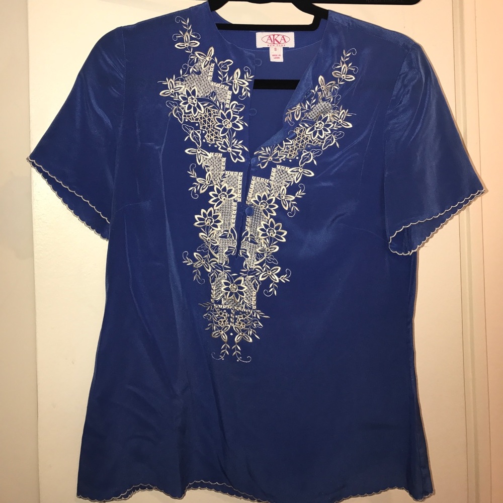 AKA New York silk tee