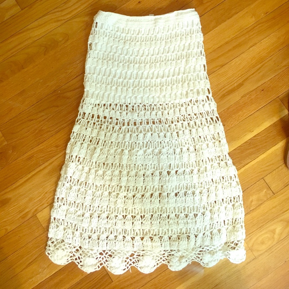 Crochet midi skirt made in Bali