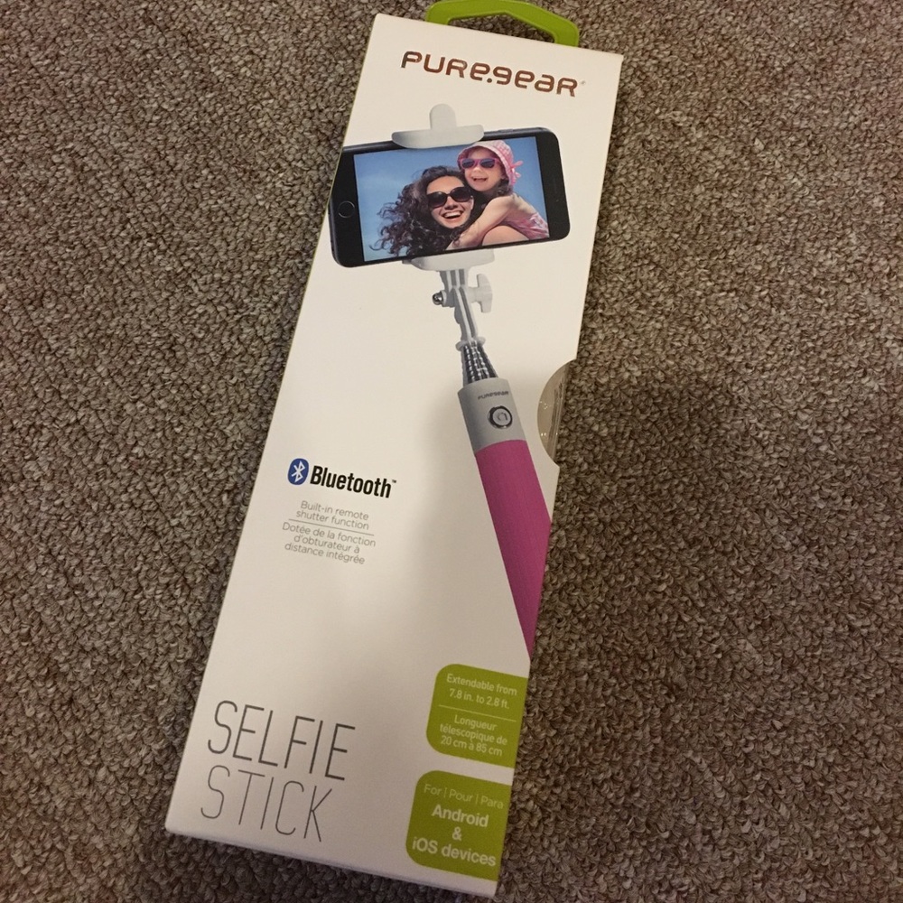 Pink Pure Gear Selfie Stick