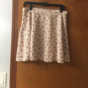 Floral American Apparel circle skirt