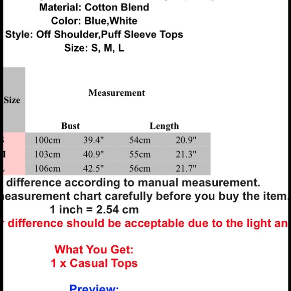 Exposed Shoulder Peasant Blouse - Picture 6 of 6