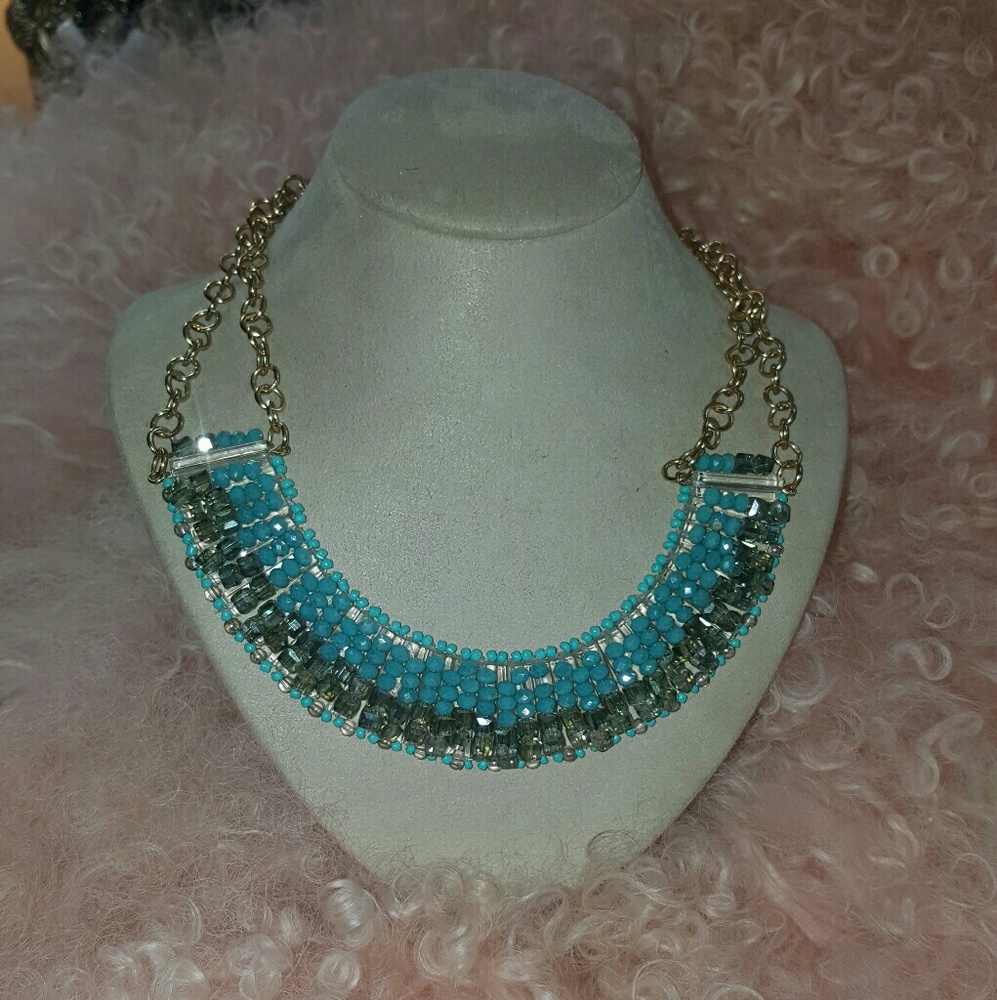 Necklace color blue