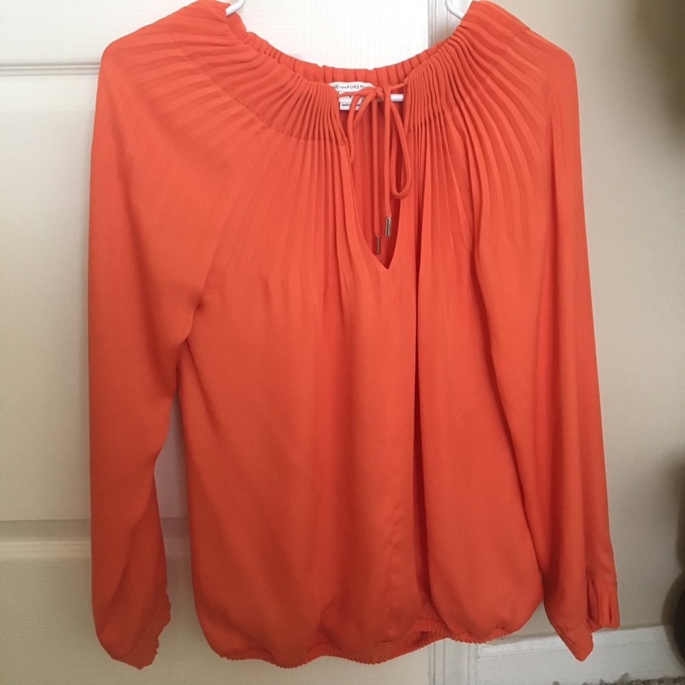DVF orange blouse for sale