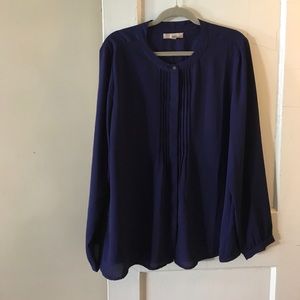 Banana Republic Navy Blue Blouse