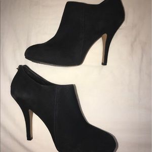 aldo black suede booties