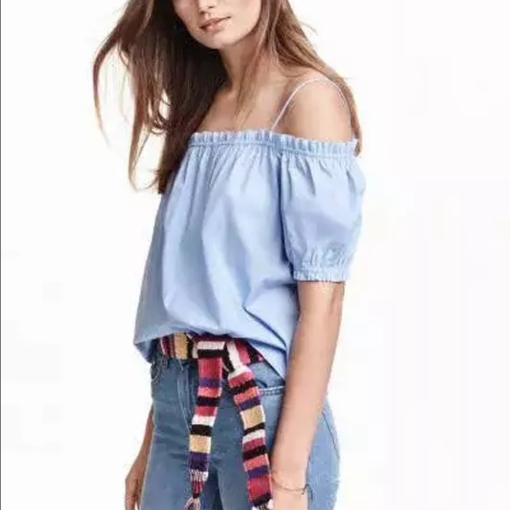 ❤️Sale! Exposed Shoulder Peasant Blouse - Picture 4 of 5