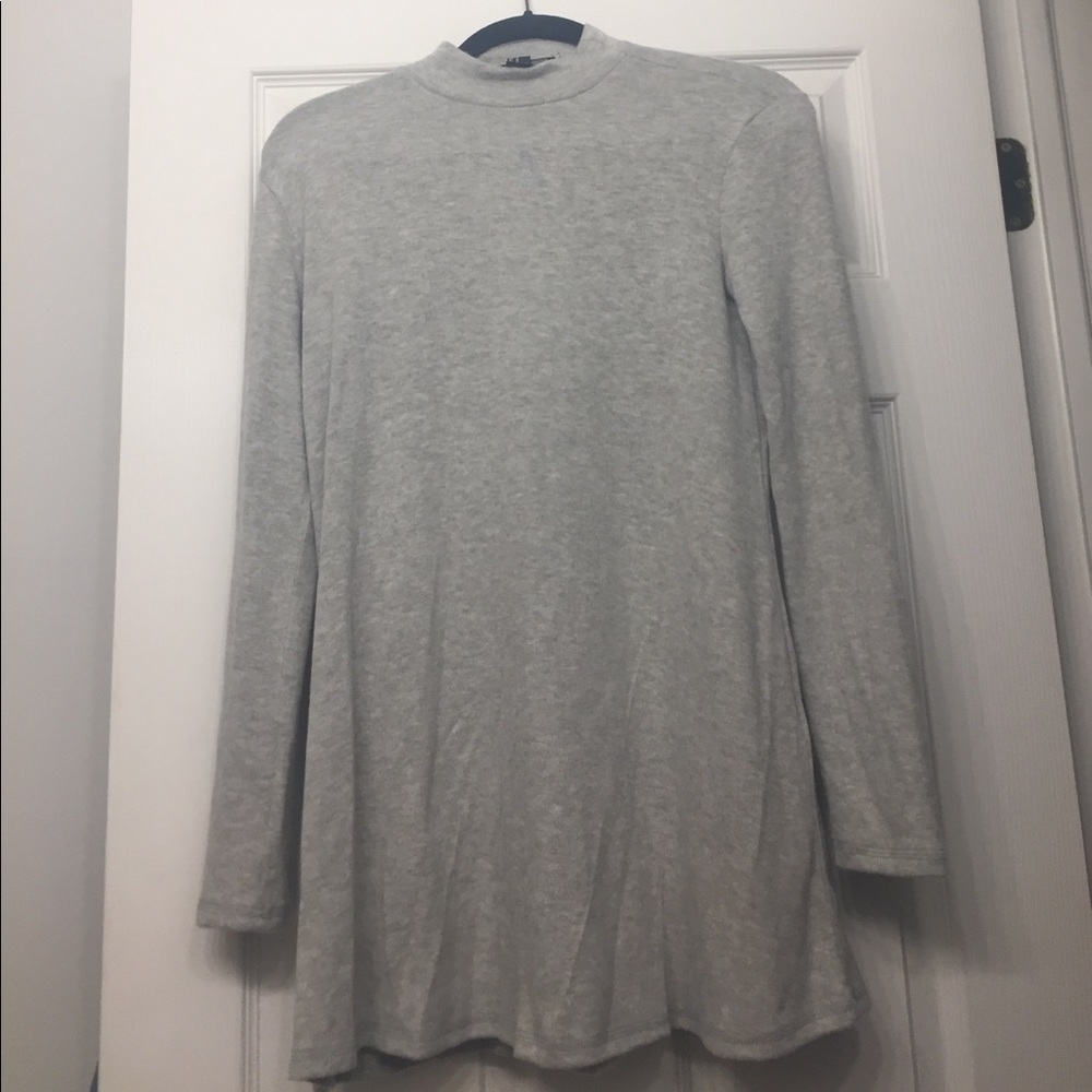 Grey mock neck sweater - Picture 1 of 7
