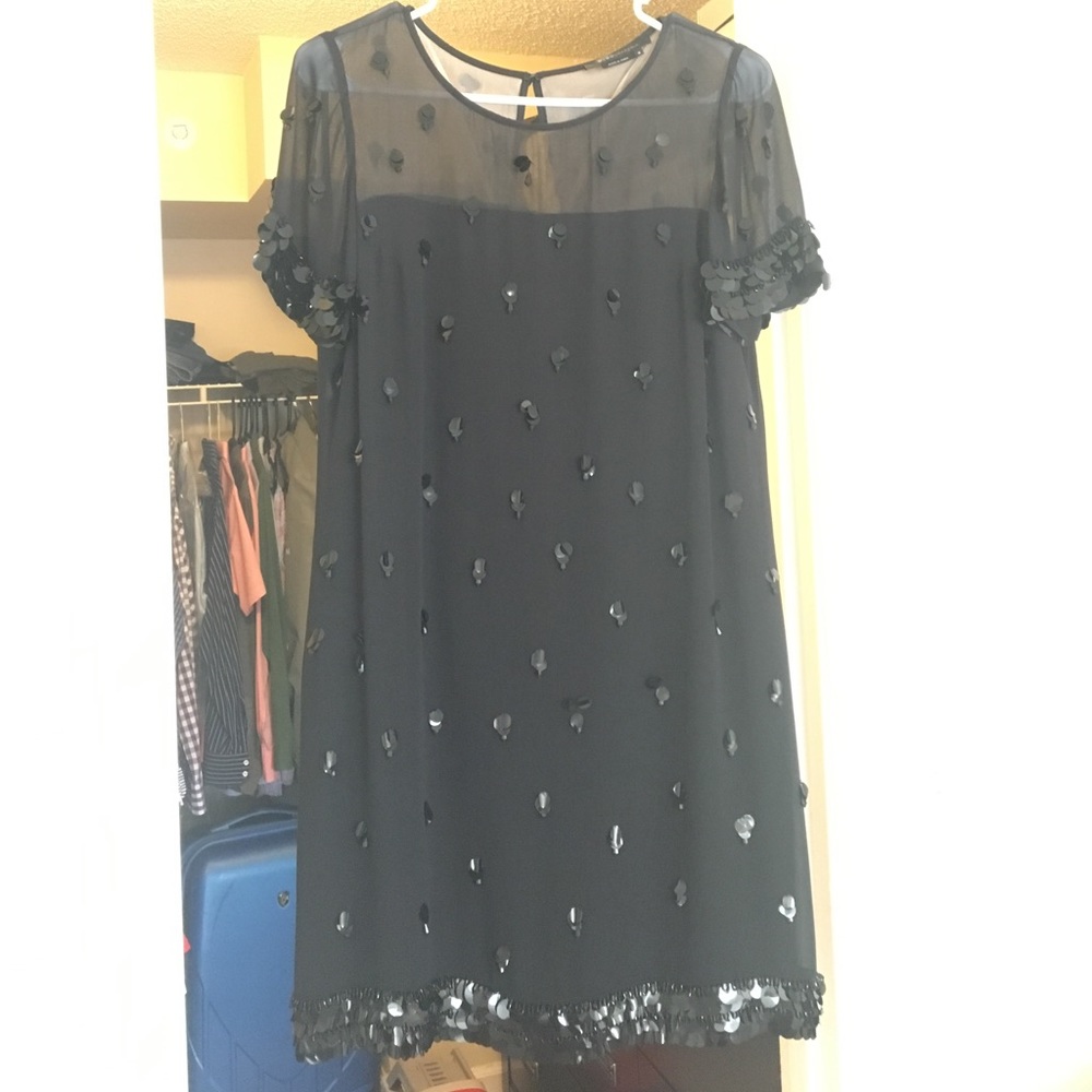 Black sequin dress by BCBGmaxazria