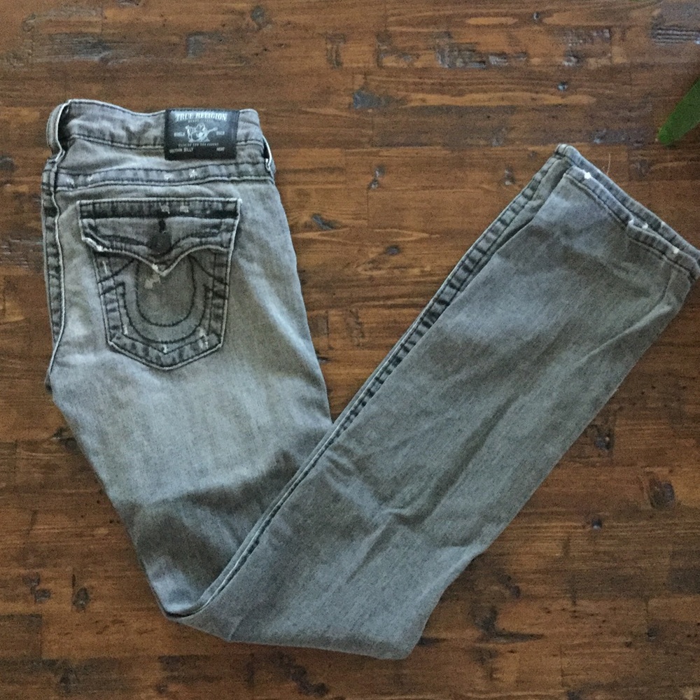 True Religion vintage black jeans SZ 28- worn 2x