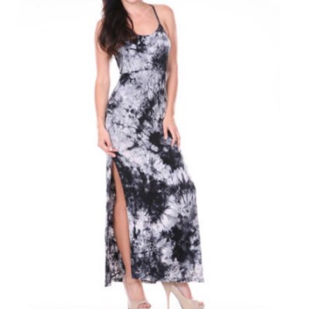 Tie dye maxi dress