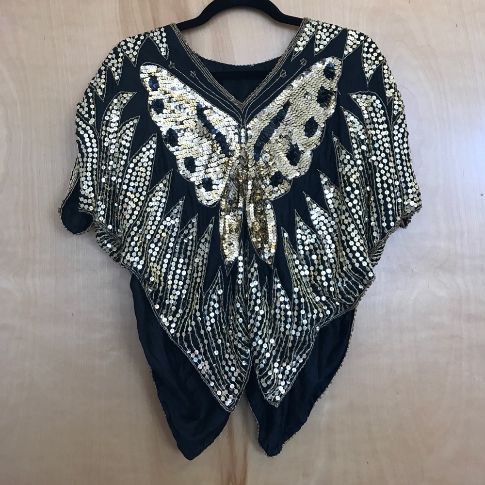 Vintage sequin top