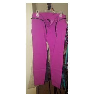 Fuschia cropped pants