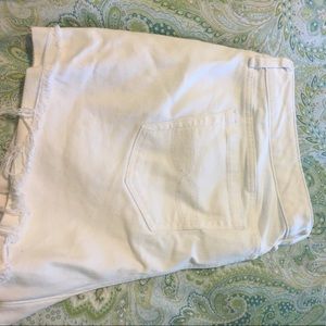 Torrid White denim shorts. Perfect for summer.
