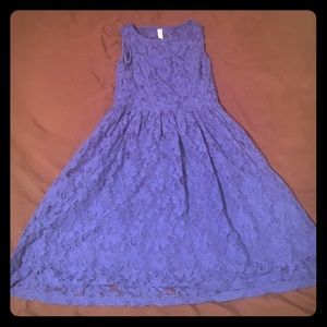 Blue lace dress