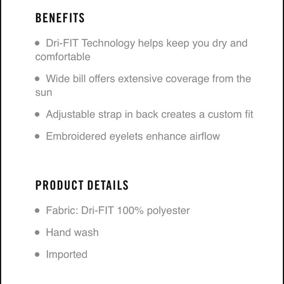 Nike Women's Big Bill Adjustable Golf Hat NWT - Picture 7 of 7