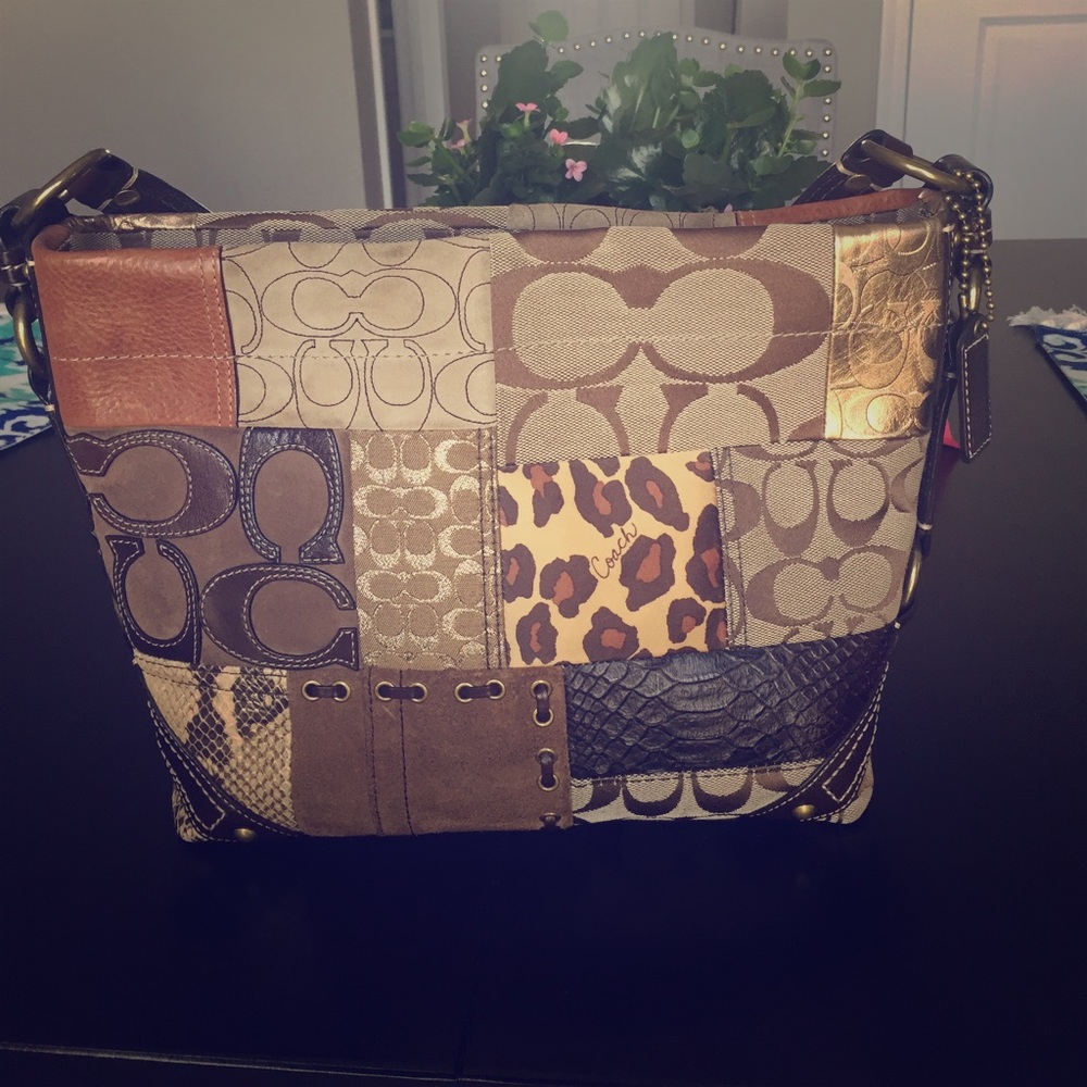 Coach Carly Patchwork Purse