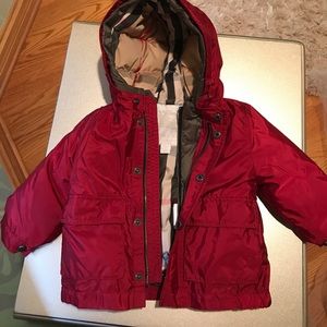 Burberry double jacket/puffed coat detachable