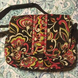 Vera Bradly messenger laptop bag