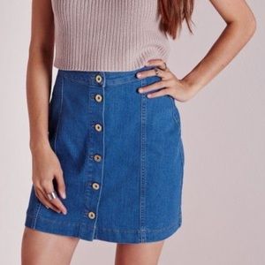 Missguided Denim Skirt