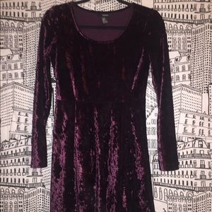 Burgundy Velvet Dress