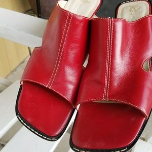 Red Mila Paoli sandals