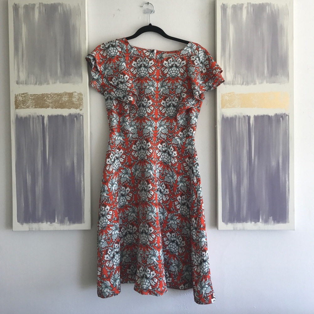 Shabby Apple ruffle patterned dress