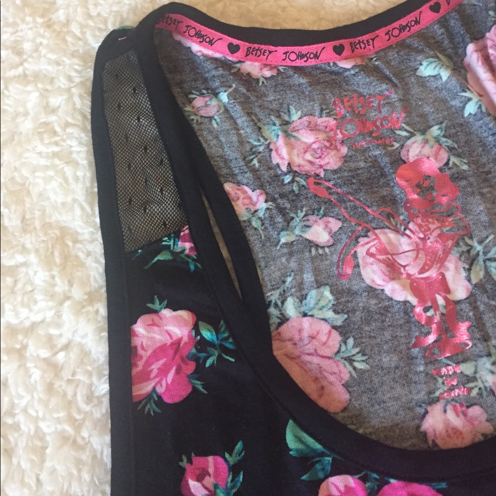🌸NWT! BETSEY JOHNSON RACERBACK SHORT SET PJ'S - Picture 4 of 6