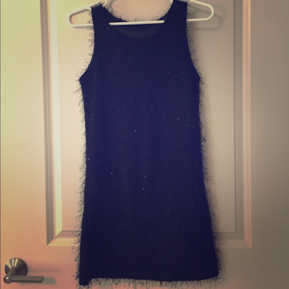 Cute black minidress with sequins