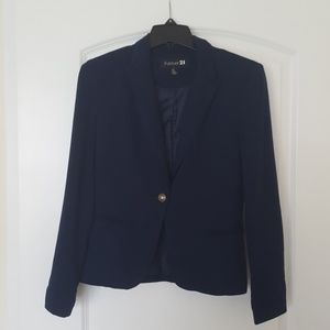 F21 Navy Blue Casual Blazer