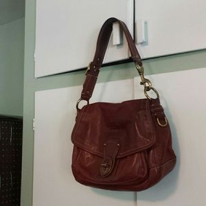 Authentic Legacy Brown Leather Coach Bag purse